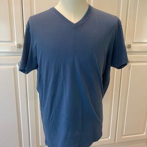 Uniqlo Blue V-neck Tee